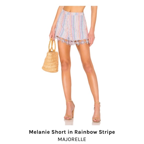 MAJORELLE Pants - NWOT MAJORELLE Melanie Short in Rainbow XSmall
